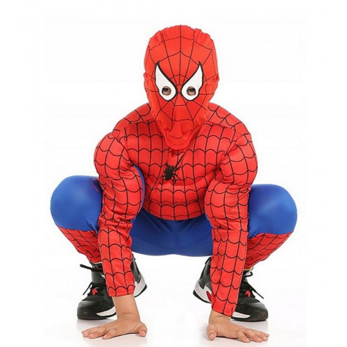 Detský kostým Svalnatý Spiderman 122-134 L