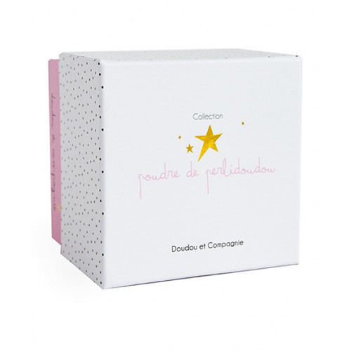 Doudou Darčeková sada - Plyšový zajačik s muchláčikom 10 cm ružová