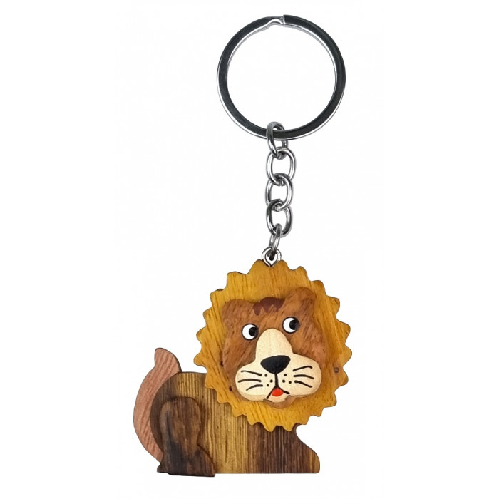 2Kids Toys Drevená kľúčenka veľká Lev ležiaci