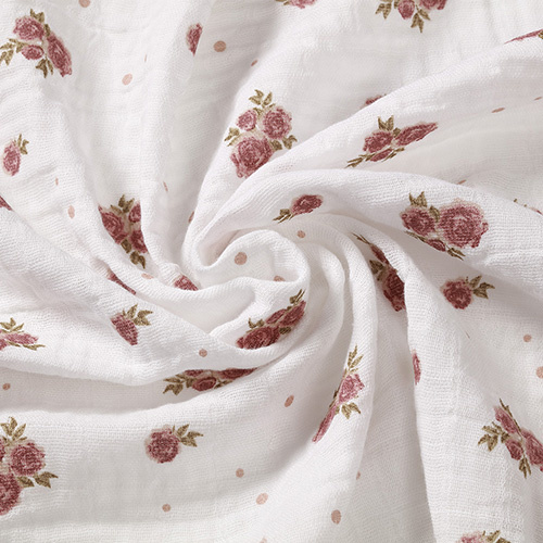 Mušelínové plienky BabyOno, Super Soft ružové, 100% bavlna, 3 ks x 70x70 cm, Flowers