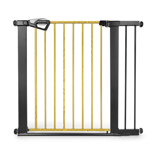 Detská bezpečnostná zábrana GUARDY 104 cm – bránka na schody a dvere (76–104 cm), čierna