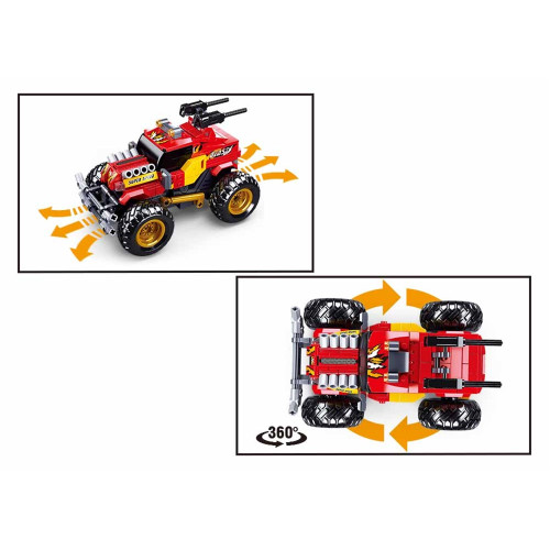 Sluban Power Bricks M38-B0991 RC Červený Off Road na diaľkové ovládanie
