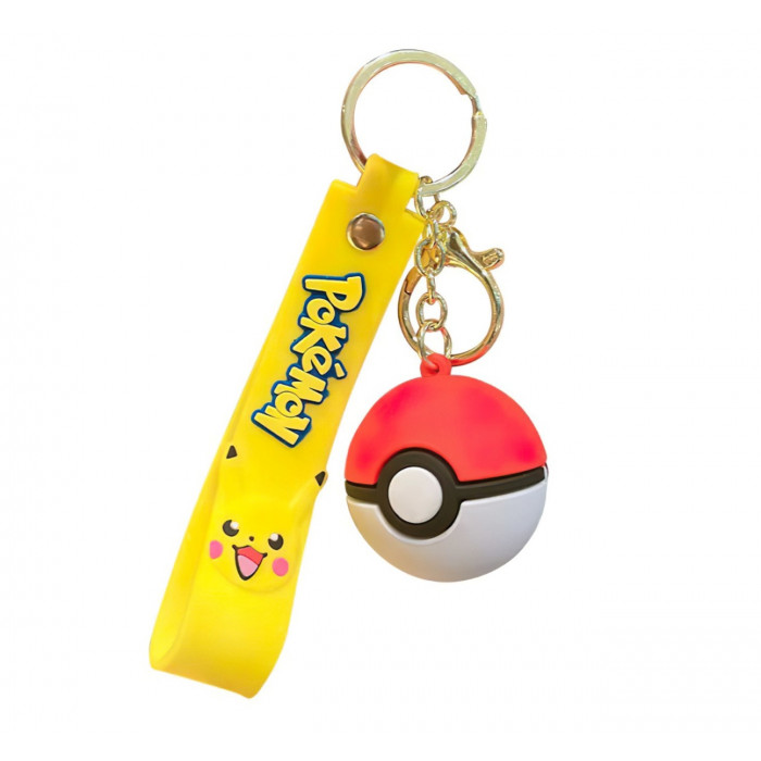 Detská kľúčenka Pokémon Pokébal s pútkom a karabínou