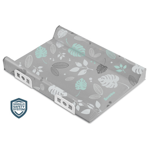 Sensillo Prebaľovacia podložka Floral sivá Safety System, 70×50 cm