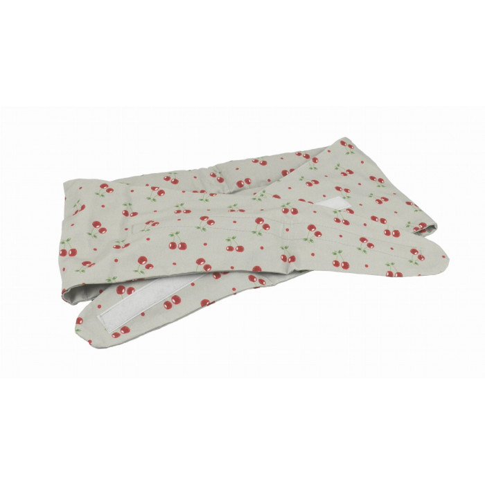 Bedrový nahrievací pás s čerešňovými kôstkami, Cherry life, sivý