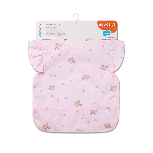 Nepremokavá zásterka s volánikmi - podbradník Rose, BabyOno