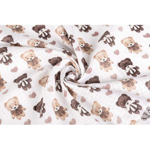 Tetra plienky Basic 70×80 cm Teddy Pink – sada 5 ks, 100% bavlna