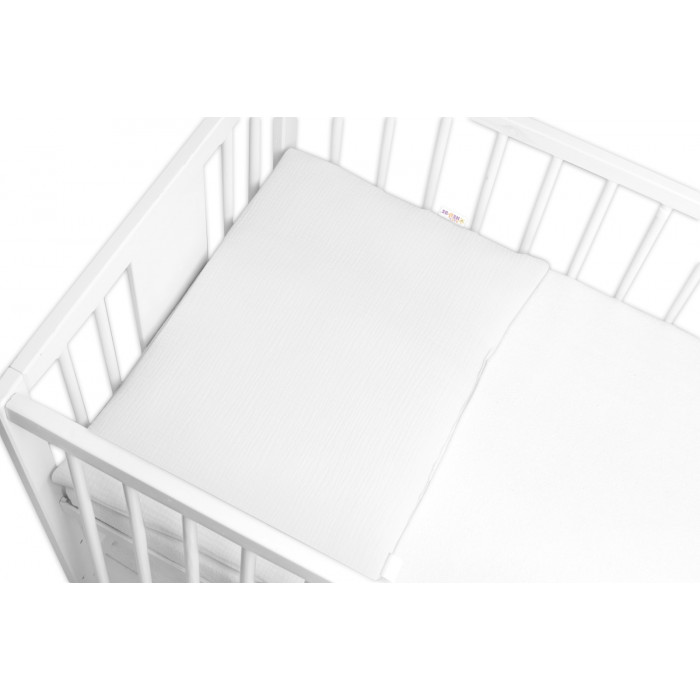 Mušelínový vankúšik s výplňou 40 x 60 cm, Baby Nellys, Maxi, biela