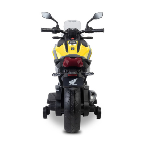 Elektrická motorka Honda NC750X pre deti – LED, USB, 3-8 rokov, žltá, čierna
