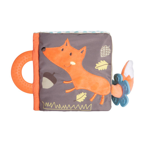 Plyšová edukačná knižka pre bábätko FOX – senzorická