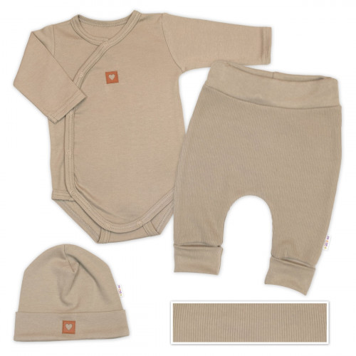 Rastúca 3dielna sada pre bábätko Nature - taupe, vel. 62/68