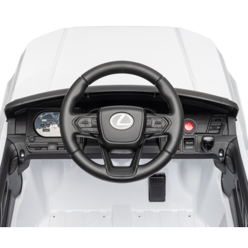 Elektrické autíčko Lexus GX550 SUV s diaľkovým ovládaním, LED a Bluetooth, biele