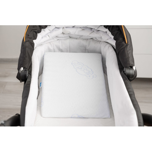 Klínový vankúš do kočíka Basic 38 × 30 cm – ergonomická podpora hlavy bábätka