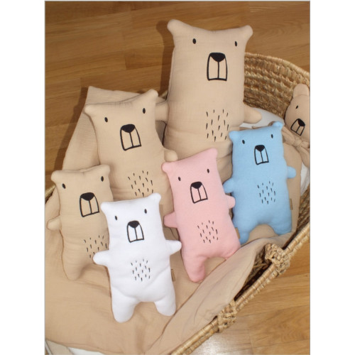 Maznáčik, dekoracia pre bábätká Z&Z Midi Bear 36 cm, modrý