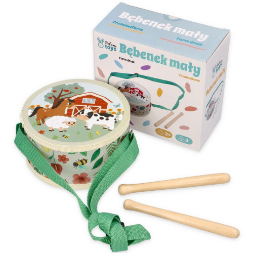 Detský bubienok s motívom farmy – Adam Toys