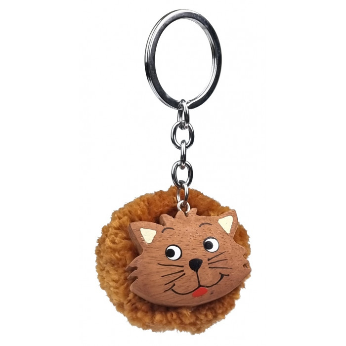 2Kids Toys Drevená kľúčenka brmbolec Mačka