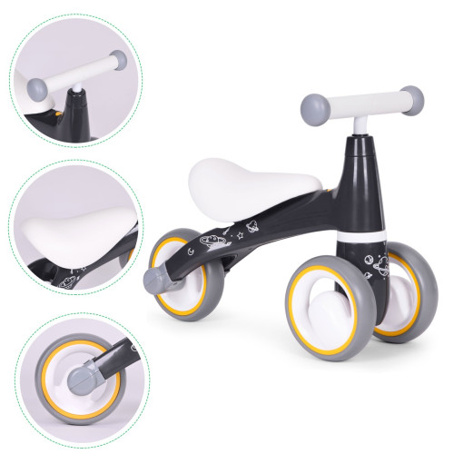 Odrážedlo/tříkolka Eco Toys, Space  - šedá