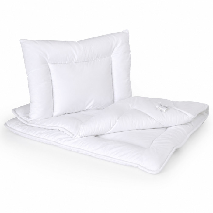 Detská prikrývka a vankúš do postieľky Vitamed 100×135 cm + 40×60 cm, celoročná
