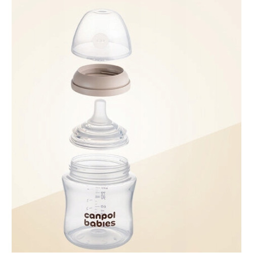 Natural Shape antikoliková fľaša 150 ml, 0m+,  silikónový cumlík, DuoFlex, bez BPA