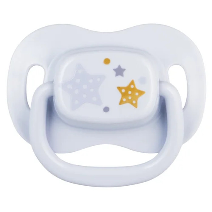 Canpol Babies Cumlík silikónový symetrický 0–6m Newborn Baby – modrý