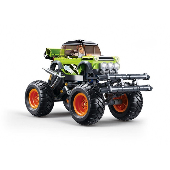 Sluban Power Bricks M38-B1158 Naťahovacie auto Bigfoot Green BKI