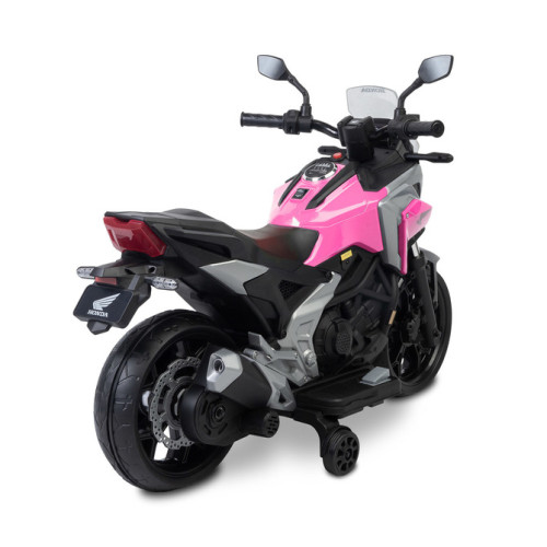 Elektrická motorka Honda NC750X pre deti – LED, USB, 3-8 rokov, ružová, čierna