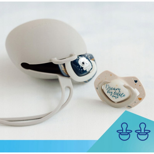 Silikónové puzdro na cumlík Canpol Babies, béžový