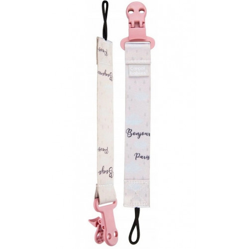 Retiazka na cumlík Canpol Babies - Bonjour -ružové