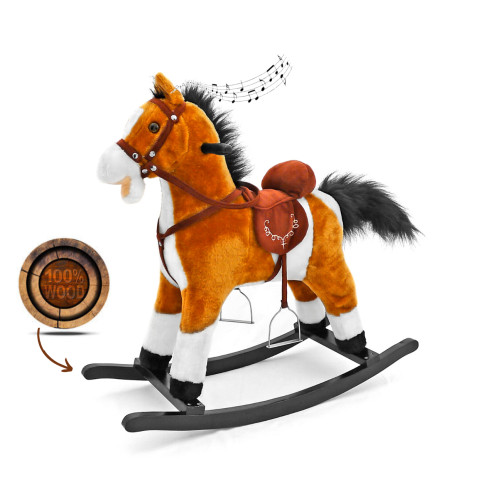 Hojdací koník Mustang Light Brown – Milly Mally