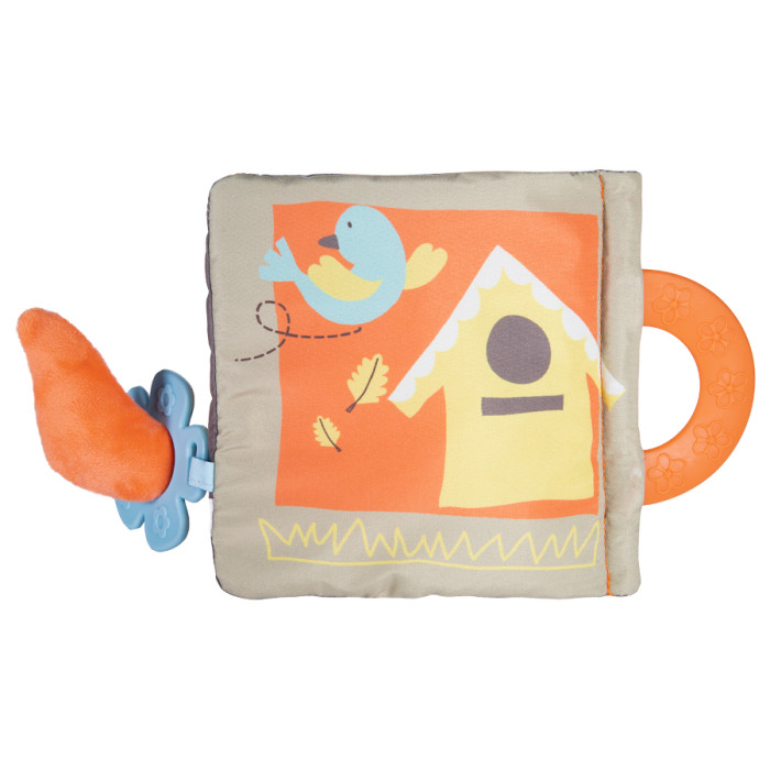 Plyšová edukačná knižka pre bábätko FOX – senzorická