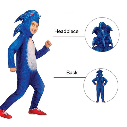 Detský kostým Sonic The Hedgehog s maskou 98-110 S