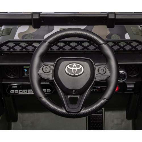 Licencované dětské elektrické SUV TOYOTA FJ CRUISER s Bluetooth a dálkovým ovládáním, army