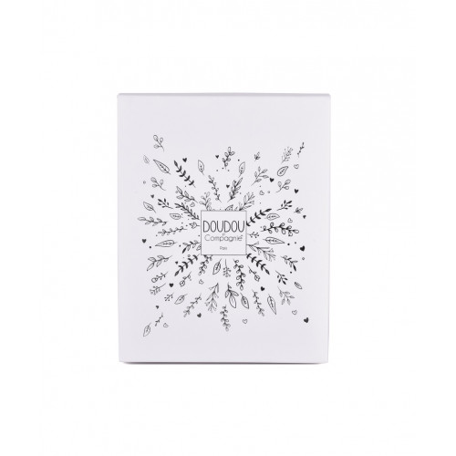 Doudou Darčeková sada Plyšový muchláčik medvedík s čiapočkou béžový 25 cm