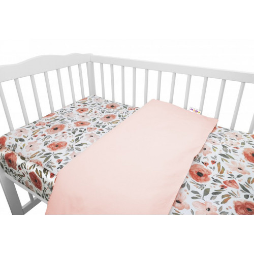 Baby Nellys 6-dielna výhodná súprava pre bábätko s darčekom, 135x100 cm - Begónie