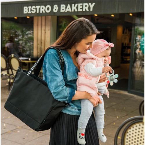 BabyOno Štýlová taška ku kočíku Best time ever - čierna