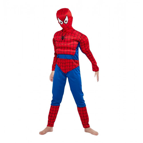 Detský kostým Svalnatý Spiderman 98-110- S