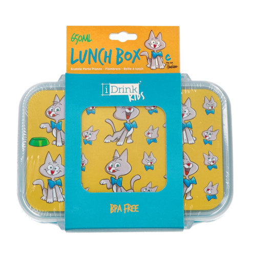 Box na desiatu s mačkou i-Total, 600 ml