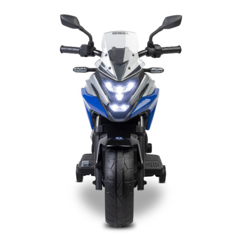 Elektrická motorka Honda NC750X pre deti – LED, USB, 3-8 rokov, modrá, čierna