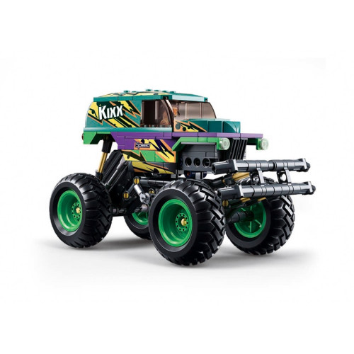 Sluban Power Bricks M38-B1161 Naťahovacie auto Bigfoot Green-Purple Speed Kixx