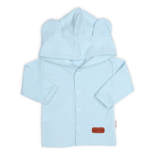 Bavlnená súprava pre bábätko do pôrodnice 5D, Made with love, baby blue