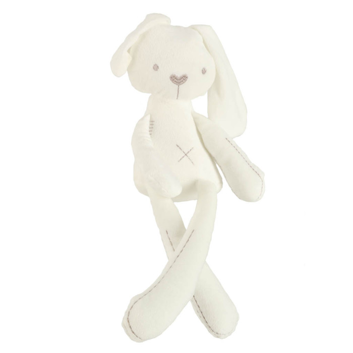 Plyšový maznáčik pre deti Bunny Love, smotanový, 54 cm