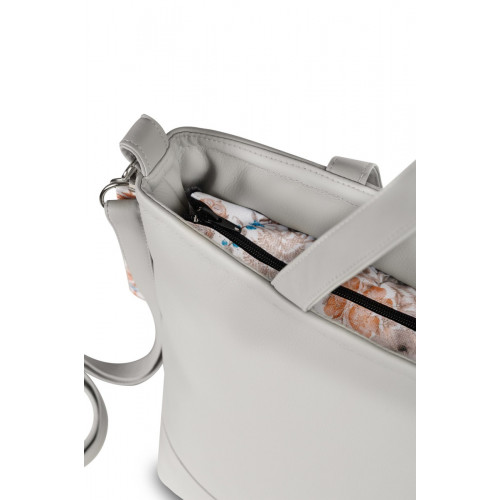 Štýlová taška pre mamičky z ekokože - šedá