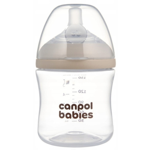 Natural Shape antikoliková fľaša 150 ml, 0m+,  silikónový cumlík, DuoFlex, bez BPA