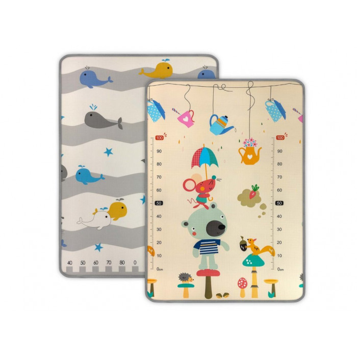 Penový koberec 180x120 cm Kinder Bear and Whales