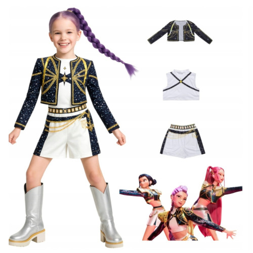Detský kostým Demon Hunters K-pop Rumi Glamour 122-134 L