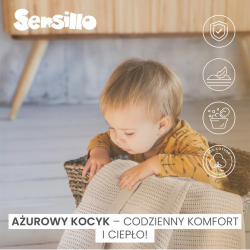 Jemná ažurková bavlnená dečka 110x70 - sv. rúžová
