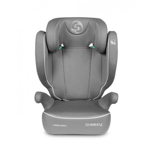 Detská autosedačka Breezy 2 v 1, 100–150 cm, sivá