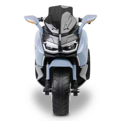 Elektrická trojkolka pre deti TOYZ – 2 motory, LED, USB, modrá