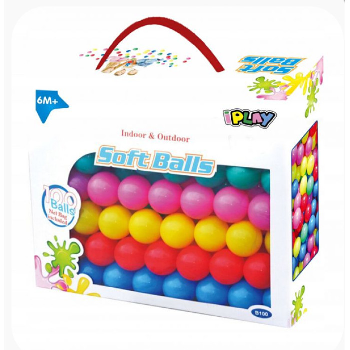 iPLAY Náhradné balóniky do bazéna - 100ks, mix