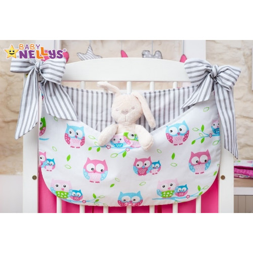 14-dielny set mega sada Be LOVE - Malina / sivá - sovička